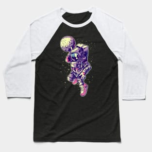 Basketball Astronaut Lay Up Planet Moon In Space Galaxy Baseball T-Shirt